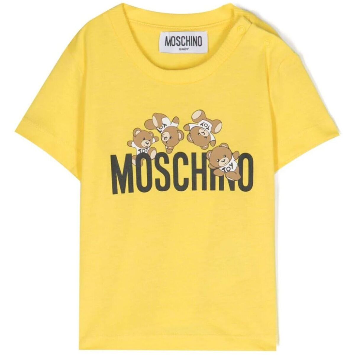 Textil Rapaz T-Shirt mangas curtas Moschino MWM032LAA03 Amarelo