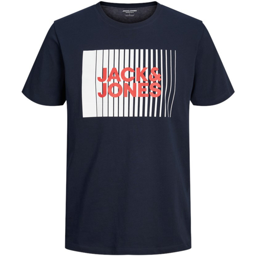 Textil Rapaz T-Shirt GOONS mangas curtas Jack & Jones 12237411 JJECORP LOGO TEE PLAY SS O-NECK NOOS JNR NAVY BLAZER Azul