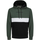 Textil Homem Sweats Jack & Jones 12236900 JJEREID BLOCKING SWEAT HOOD NOOS PLS MOUNTAIN VIEW Verde