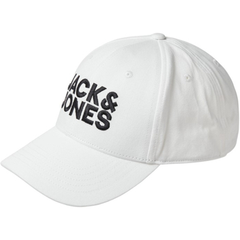 Acessórios Homem Boné Jack & Jones 12254296 JACGALL BASEBALL CAP NOOS WHITE Branco