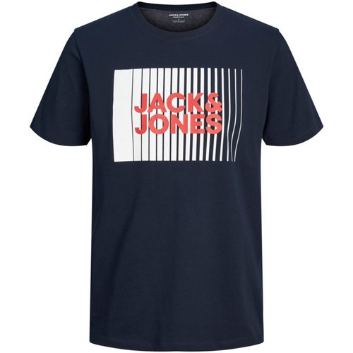 Textil Rapaz T-Shirt mangas curtas Jack & Jones 12257365 JJECORP LOGO TEE PLAY SS O-NECK NOOS MNI NAVY BLAZER Azul