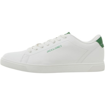 Sapatos Homem Sapatilhas Jacjens Sock 5 Pack 12203642 JFWBOSS PU SNEAKER NOOS WHITE MEDIUM GREEN Branco