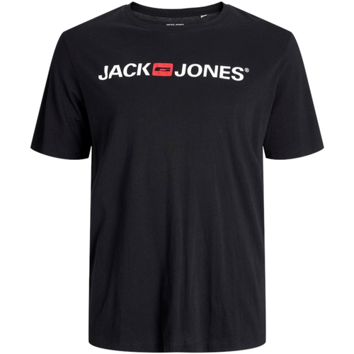 Textil Homem T-Shirt mangas curtas Jack & Jones 12184987 JJECORP LOGO TEE SS CREW NECK NOOS PLS BLACK Preto
