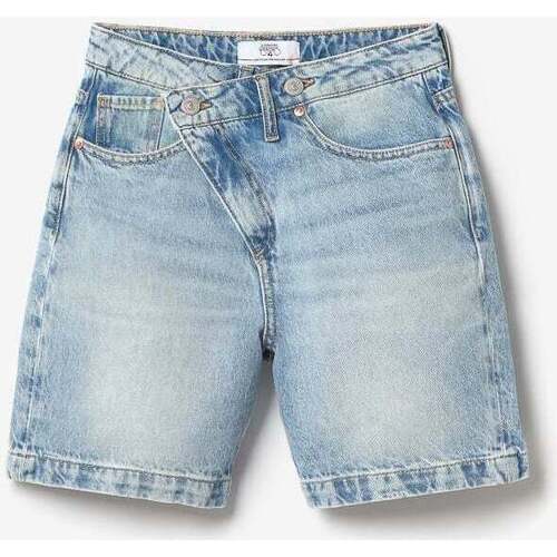 Textil Rapariga Shorts / Bermudas Casacos de malhaises Bermudas calções em ganga CASA Azul