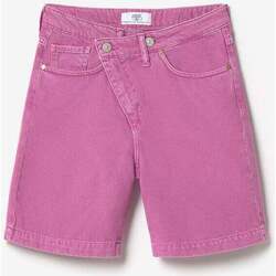 Textil Rapariga Shorts / Bermudas Le Temps des Cerises Bermudas calções em ganga CASA Violeta