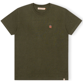 Textil Homem T-shirts e Pólos Revolution T-Shirt Regular 1340 WES - Army/Melange Verde