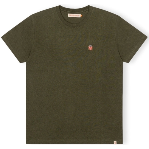 TeSCHOULER Homem T-shirts e Pólos Revolution T-Shirt Regular 1340 WES - Army/Melange Verde
