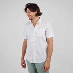 Textil Homem Camisas mangas comprida Oxbow Chemise CHAVES Branco