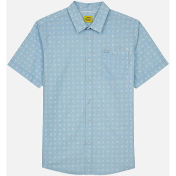 Textil Homem Camisas mangas comprida Oxbow Chemise CHAVES Azul
