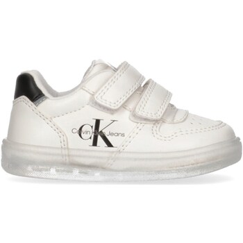 Sapatos Rapaz Sapatilhas de cano-alto Calvin Klein Jeans V1X9-80546-1355 Branco