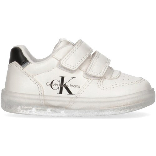 Sapatos Rapaz Sapatilhas de cano-alto Calvin Klein JEANS Eau V1X9-80546-1355 Branco