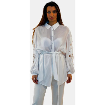 Textil Mulher camisas Fracomina FR24ST6024W69401 Branco