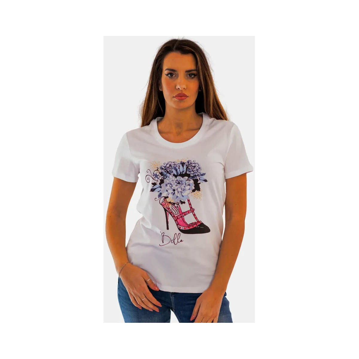 Textil Mulher T-shirts e Pólos Fracomina FR24ST3004J40108 Incolor