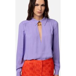 Textil Mulher camisas Elisabetta Franchi CA01441E2-AS6 Violeta