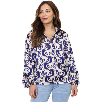 Textil Mulher camisas La Modeuse 69733_P162305 Azul