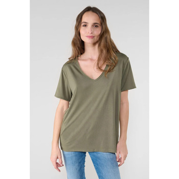 Textil Mulher T-shirts e Pólos Le Temps des Cerises T-shirt PARODIA Verde