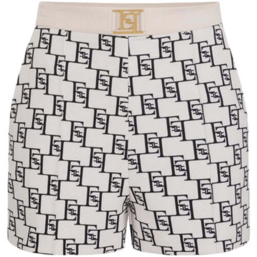 Textil Mulher Shorts / Bermudas Elisabetta Franchi  Branco