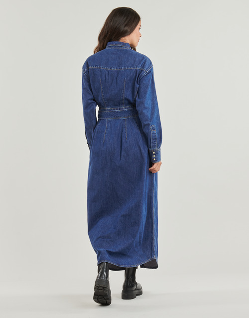 Lee BELTED WESTERN DRESS Azul