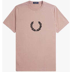 Textil Homem T-shirts e Pólos Fred Perry M7708-S52-9-1 Rosa