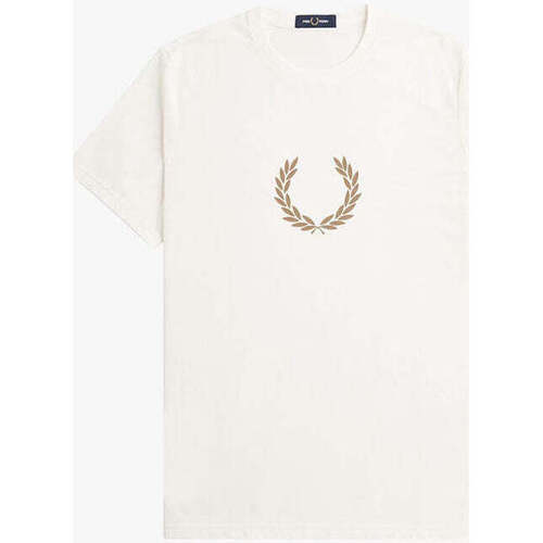 Textil Homem T-shirts e Pólos Fred Perry M7708-U72-1-1 Branco