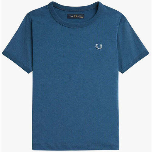 Textil Rapaz T-shirts e Pólos Fred Perry Kids SY7128-V06-3-21 Azul