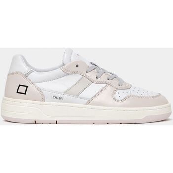 Sapatos Mulher Sapatilhas Date W401-C2-SF-WP - COURT 2.0-WHITE PINK Branco