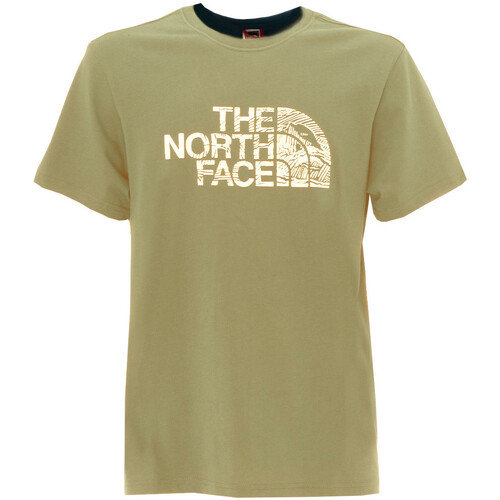 Textil Homem T-Shirt mangas curtas The North Face NF0A87NX Bege