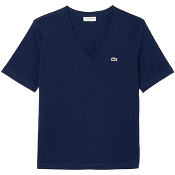 Textil Mulher T-Shirt mangas curtas Lacoste TF7300 Azul