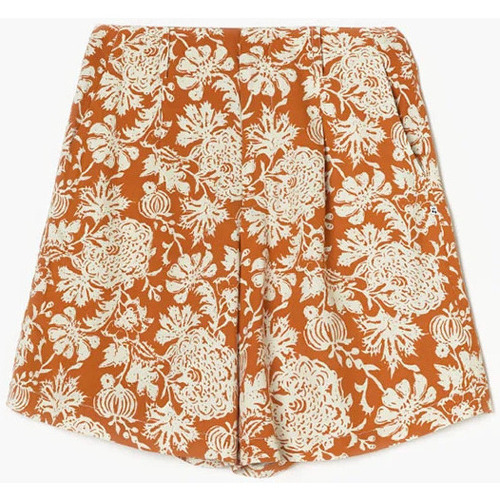 Textil Mulher Shorts / Bermudas Pelos / Plumasises Calções NEOTINE Branco