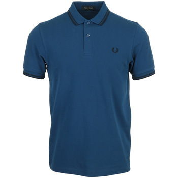 Textil Homem Dream in Green Fred Perry Twin Tipped Shirt Azul