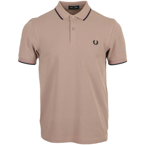 Textil Homem Dream in Green Fred Perry Twin Tipped Shirt Rosa