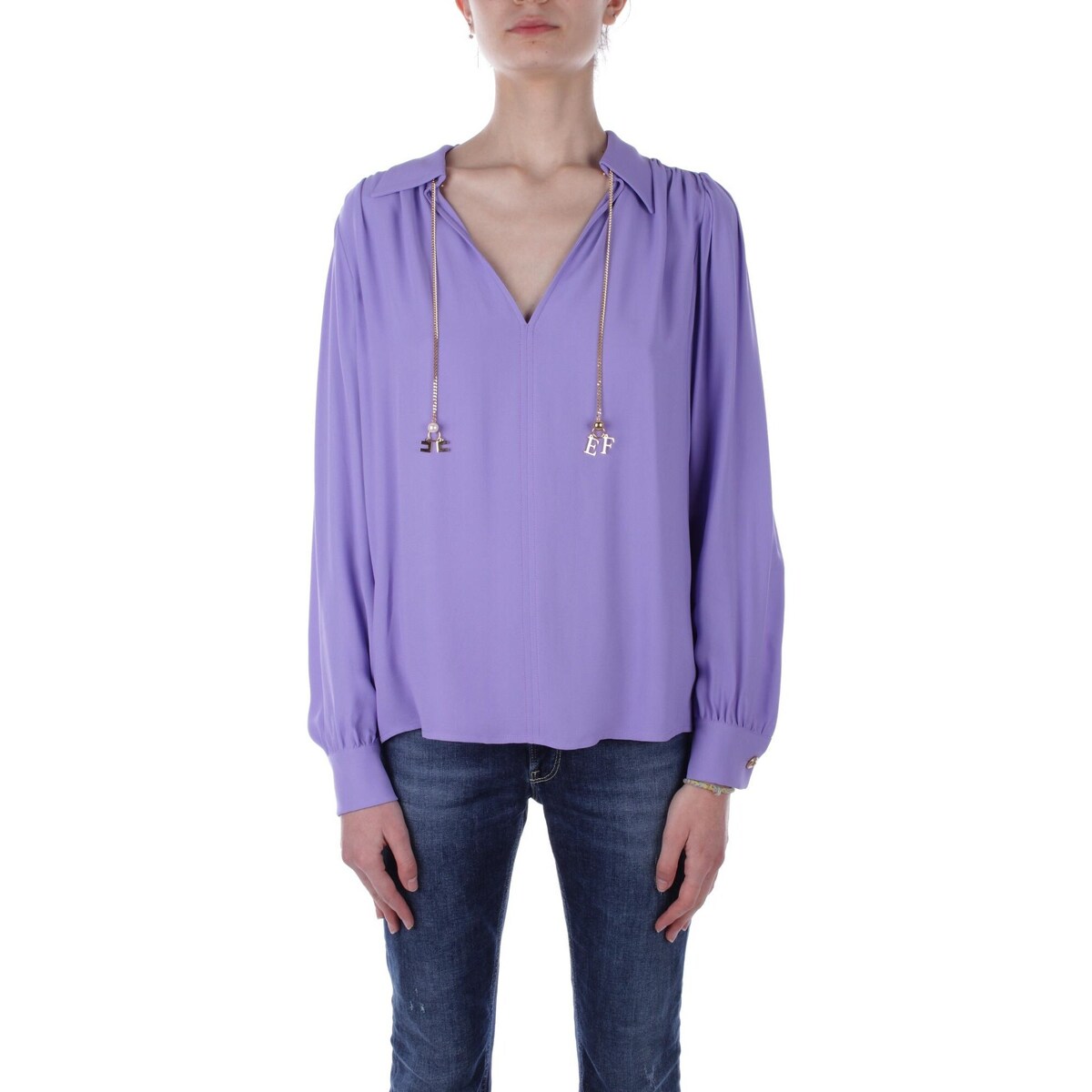 Textil Mulher camisas Elisabetta Franchi CAT3041E2 Multicolor