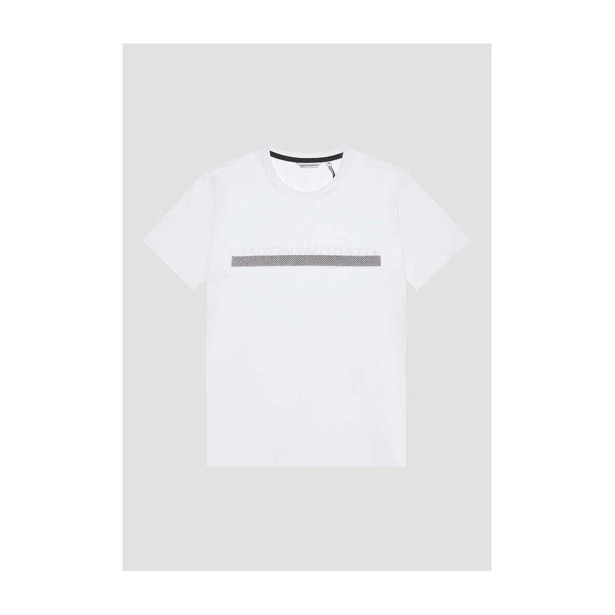 Textil Homem T-shirts e Pólos Antony Morato MMKS02344-FA120032-1000-1-1 Branco