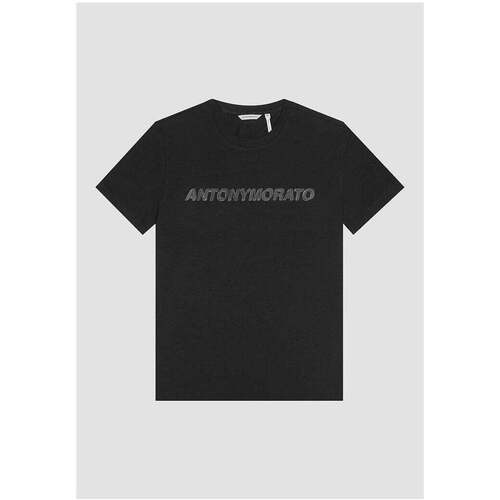 Textil Homem T-shirts e Pólos Antony Morato MMKS02351-FA100144-9000-2-1 Preto