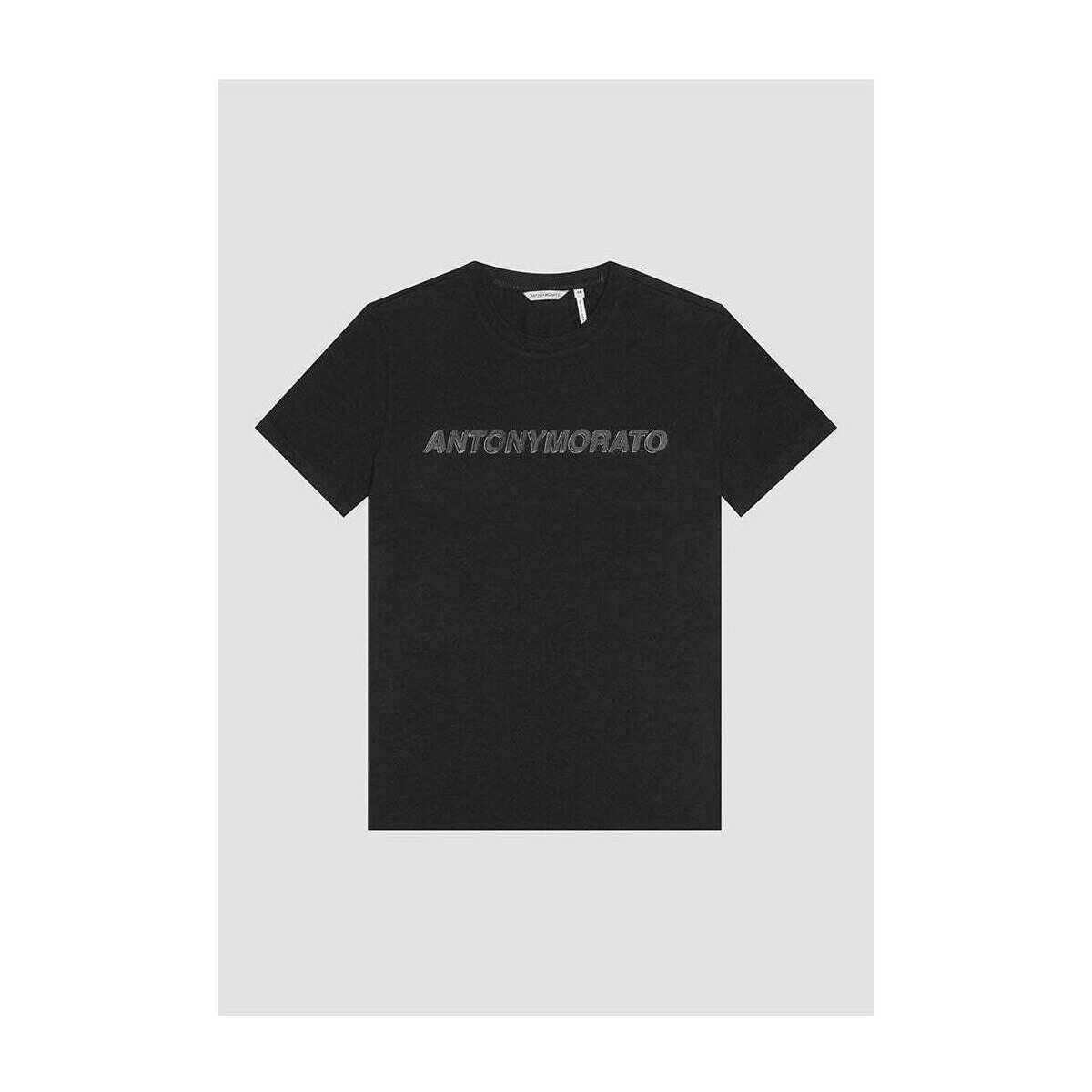 Textil Homem T-shirts e Pólos Antony Morato MMKS02351-FA100144-9000-2-1 Preto