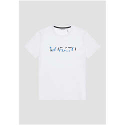 Textil Homem T-shirts e Pólos Antony Morato MMKS02355-FA100144-1000-1-1 Branco