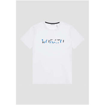 Textil Homem T-shirts e Pólos Antony Morato MMKS02355-FA100144-1000-1-1 Branco