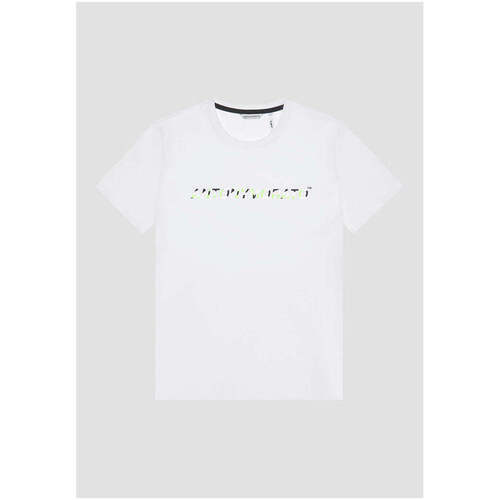 Textil Homem T-shirts e Pólos Antony Morato MMKS02356-FA100144-1000-1-1 Branco