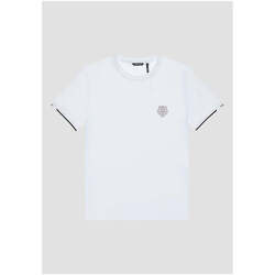 Textil Homem T-shirts e Pólos Antony Morato MMKS02374-FA100144-1000-1-1 Branco