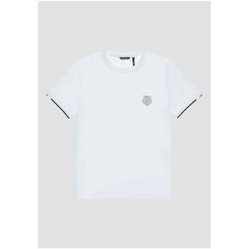 Textil Homem T-shirts e Pólos Antony Morato MMKS02374-FA100144-1000-1-1 Branco