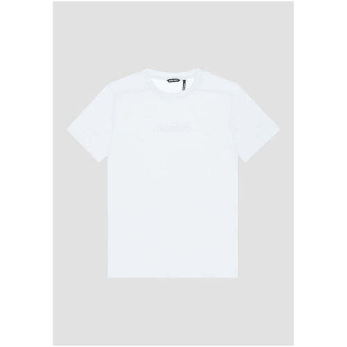 Textil Homem T-shirts e Pólos Antony Morato MMKS02389-FA100144-1000-1-1 Branco