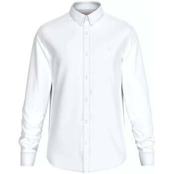 Textil Homem Camisas mangas comprida Calvin Klein Jeans PIERCE J30J324614-YAF-1-1 Branco