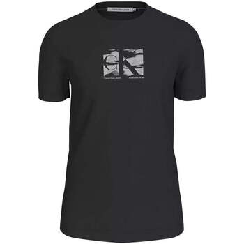 Textil Homem T-shirts e Pólos Calvin Klein Jeans J30J325204-BEH-2-1 Preto