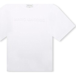 Textil Rapariga T-Shirt mangas curtas Marc Jacobs W60039 Branco
