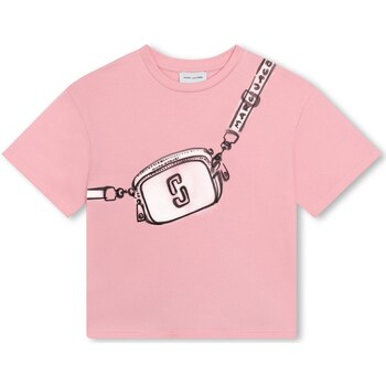 Textil Rapariga T-Shirt mangas curtas Marc Jacobs W60207 Rosa