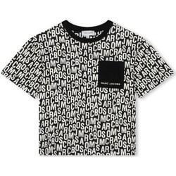 Textil Rapariga T-Shirt mangas curtas Marc Jacobs W60143 Preto