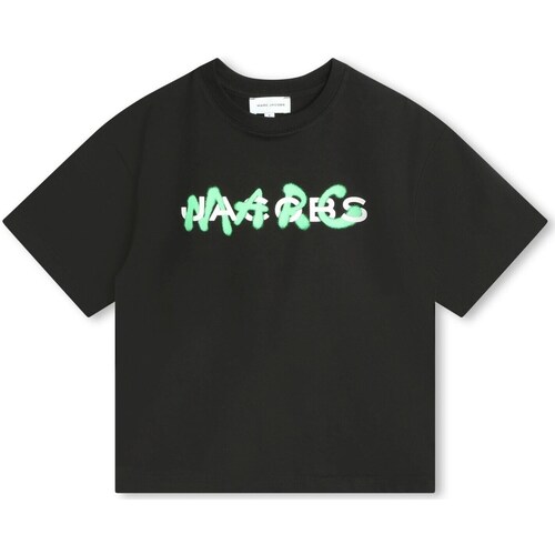 Textil Rapaz T-shirt mangas compridas Marc Jacobs W60212 Preto