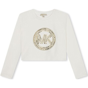 Textil Rapariga T-shirt mangas compridas MICHAEL Michael Kors R30004 Branco