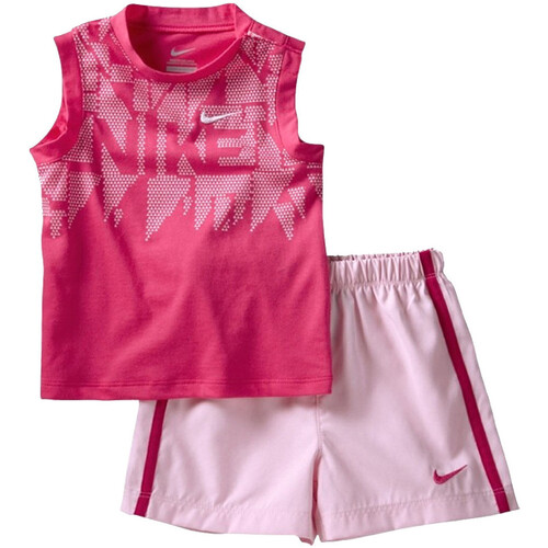 Textil Criança Todos os fatos de treino noise Nike 465359 Rosa