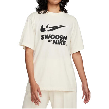 Textil Mulher T-Shirt mangas curtas Nike FZ4634 Branco